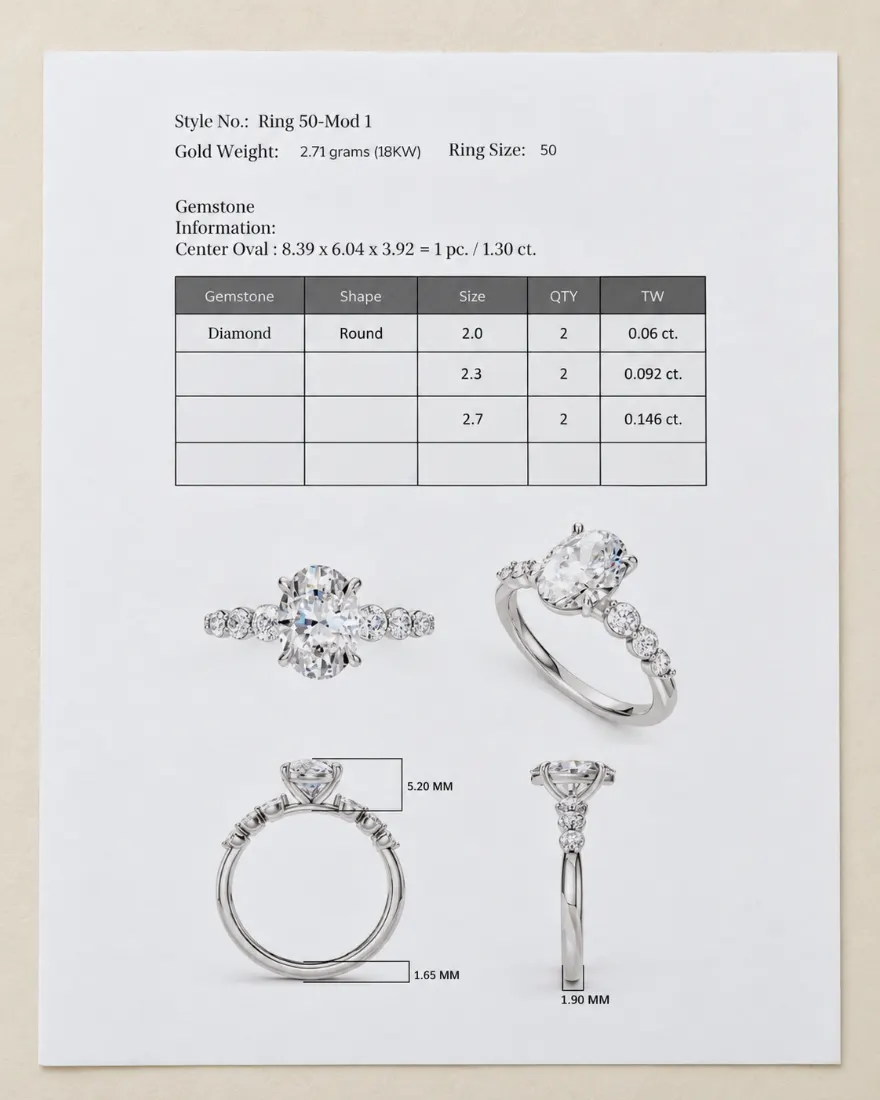 แบบ CAD และรายละเอียดทางเทคนิคของแหวนไมสัน ฟาเซลิส