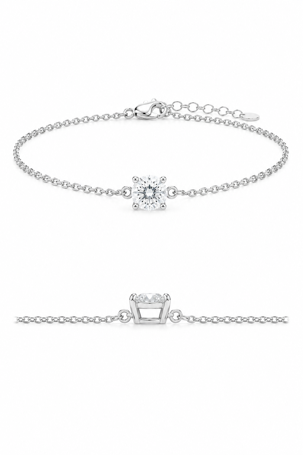 Canal Bracelet - 18k white gold diamond bracelet by Maison Facelis